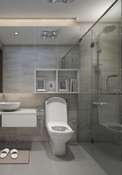  Mẫu Vách tắm kính cửa mở quay 